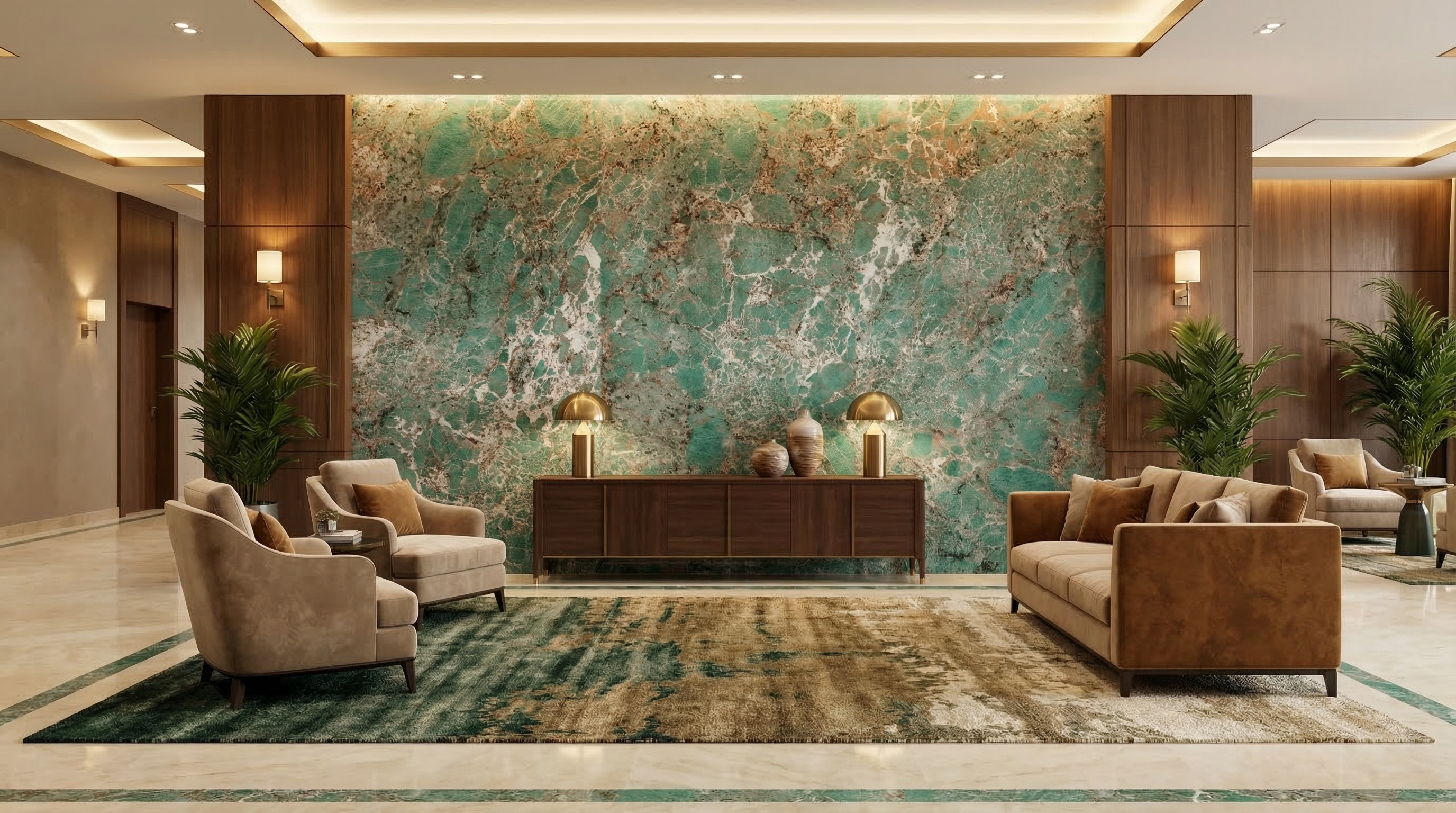 Stone feature wall visual